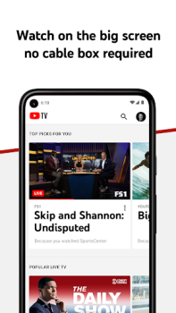 Download YouTube TV: Live TV & more Hiburan untuk Android tangkapan layar 3