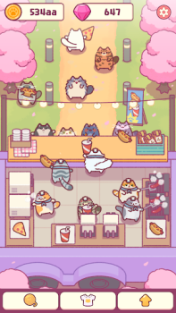 Download Cat Snack Bar: Cute Food Games Simulator untuk Android tangkapan layar 2