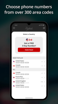 Download Hushed: US Second Phone Number Komunikasi untuk Android tangkapan layar 4