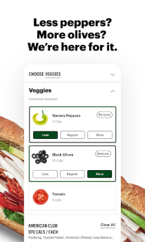 Download Subway® Makanan dan minuman untuk Android tangkapan layar 2