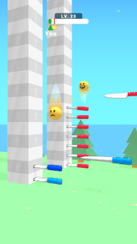 Download Ball Up: Knife Racing Game aksi untuk Android tangkapan layar 2