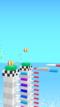 Download Ball Up: Knife Racing Game aksi untuk Android tangkapan layar 4
