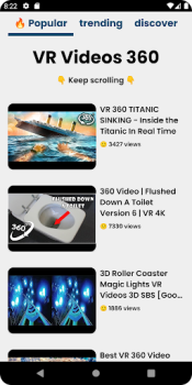 Download VR Videos 360 Hiburan untuk Android tangkapan layar 2
