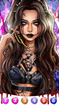 Download Dark, Horror Color by Number Permainan meja untuk Android tangkapan layar 2