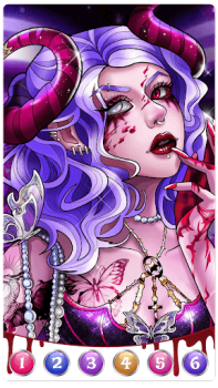 Download Dark, Horror Color by Number Permainan meja untuk Android tangkapan layar 3