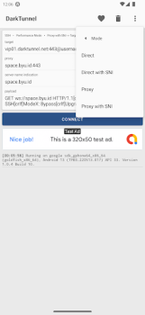 Download DarkTunnel - SSH DNSTT V2Ray Alat untuk Android tangkapan layar 4