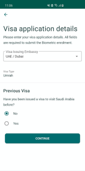 Download Saudi Visa Bio Bepergian untuk Android tangkapan layar 3