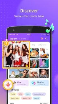 Download Hello Yo - Group Chat Rooms Sosial untuk Android tangkapan layar 2