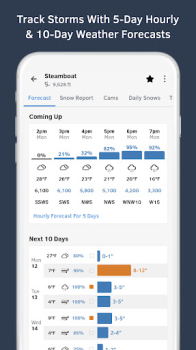 Download OpenSnow: Weather & 3D Maps Cuaca untuk Android tangkapan layar 3