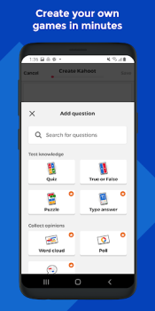 Download Kahoot! Play & Create Quizzes Pendidikan untuk Android tangkapan layar 4