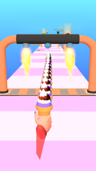 Download Ice Cream Stack Runner Games Arkade untuk Android tangkapan layar 3
