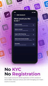 Download Klever Wallet: Bitcoin, Crypto Keuangan untuk Android tangkapan layar 6