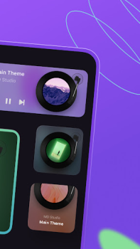 Download MD Vinyl - Music Player Widget Musik dan audio untuk Android tangkapan layar 2