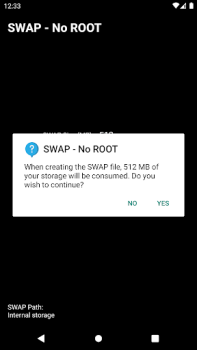 Download SWAP - No ROOT Alat untuk Android tangkapan layar 2