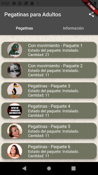 Download Pegatinas para Adultos Personalisasi untuk Android tangkapan layar 2