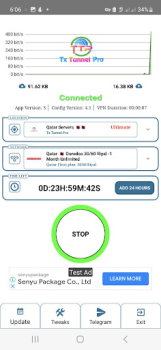 Download Tx Tunnel Pro - Super Fast Net Alat untuk Android tangkapan layar 3