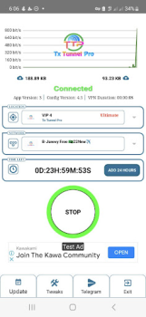 Download Tx Tunnel Pro - Super Fast Net Alat untuk Android tangkapan layar 5