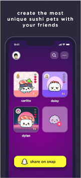 Download SUSH Grow cute virtual animal Sosial untuk Android tangkapan layar 2