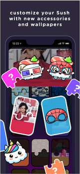 Download SUSH Grow cute virtual animal Sosial untuk Android tangkapan layar 5