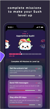 Download SUSH Grow cute virtual animal Sosial untuk Android tangkapan layar 6