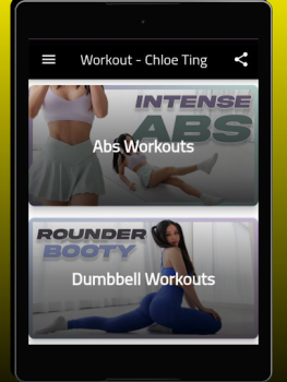 Download Workout - Chloe Ting Kesehatan & Kebugaran untuk Android tangkapan layar 5