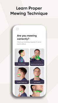 Download Mewing Coach - Face Exercises Kesehatan & Kebugaran untuk Android tangkapan layar 4