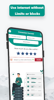 Download La USA - Get USA IP Alat untuk Android tangkapan layar 5