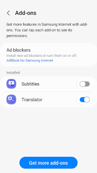 Download Samsung Internet Browser Beta Komunikasi untuk Android tangkapan layar 6