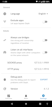 Download Geph: free anti-blocking VPN Alat untuk Android tangkapan layar 5