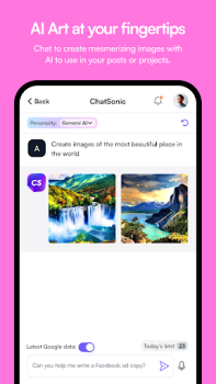 Download ChatSonic: Super ChatGPT App Kerja untuk Android tangkapan layar 3