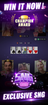 Download PokerGaga: Texas Holdem Live Permainan papan untuk Android tangkapan layar 3
