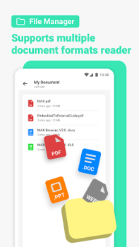 Download Max Browser-Private & Security Komunikasi untuk Android tangkapan layar 4