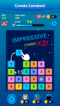 Download Merge Block: Number Merge Game Teka-teki untuk Android tangkapan layar 3