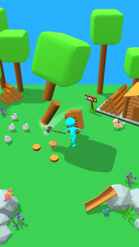 Download Craftheim - Lumberjack Island Simulator untuk Android tangkapan layar 5
