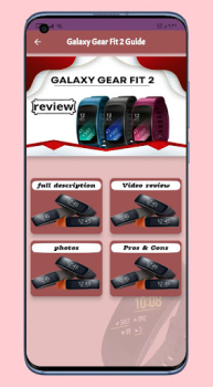 Download Galaxy Fit 2 smart watch Guide Pendidikan untuk Android tangkapan layar 2