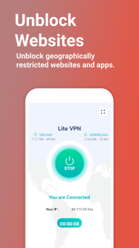 Download Lite VPN - Secure VPN Proxy Alat untuk Android tangkapan layar 2