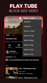 Download PlayTube - Block Ads Video Alat untuk Android tangkapan layar 2