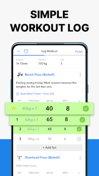 Download Hevy - Gym Log Workout Tracker Kesehatan & Kebugaran untuk Android tangkapan layar 2