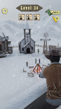 Download Wild West Sniper: Cowboy War Game aksi untuk Android tangkapan layar 4