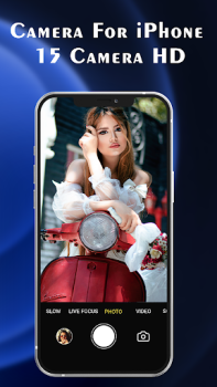 Download Camera For iPhone 15 Camera HD Foto untuk Android tangkapan layar 2
