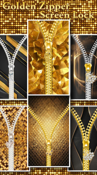 Download Gold Zipper Screen Lock Personalisasi untuk Android tangkapan layar 5
