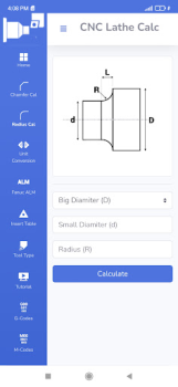 Download CNC Lathe Calc Kerja untuk Android tangkapan layar 2