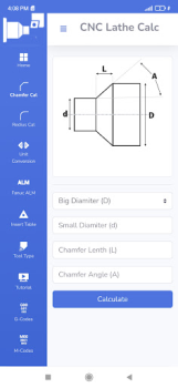 Download CNC Lathe Calc Kerja untuk Android tangkapan layar 3