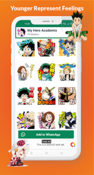 Download Anime Stickers for WhatsApp Personalisasi untuk Android tangkapan layar 4