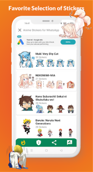 Download Anime Stickers for WhatsApp Personalisasi untuk Android tangkapan layar 7