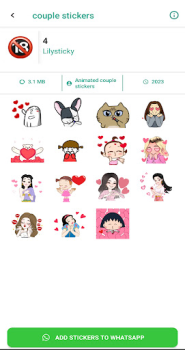 Download +18 Stickers for Whatsapp Personalisasi untuk Android tangkapan layar 4