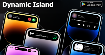 Download Dynamic Island iOS 17 Personalisasi untuk Android tangkapan layar 3