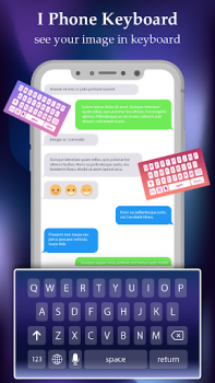 Download Keyboard For iPhone 14 pro Personalisasi untuk Android tangkapan layar 3