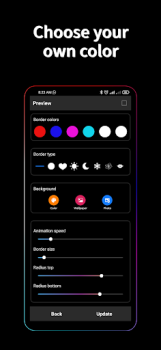 Download Border Screen RGB Color Light Personalisasi untuk Android tangkapan layar 6