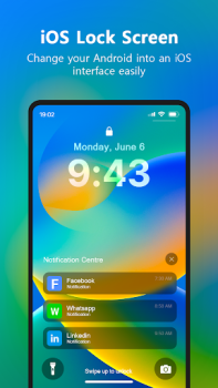 Download Lock Screen iOS 16 Personalisasi untuk Android tangkapan layar 3